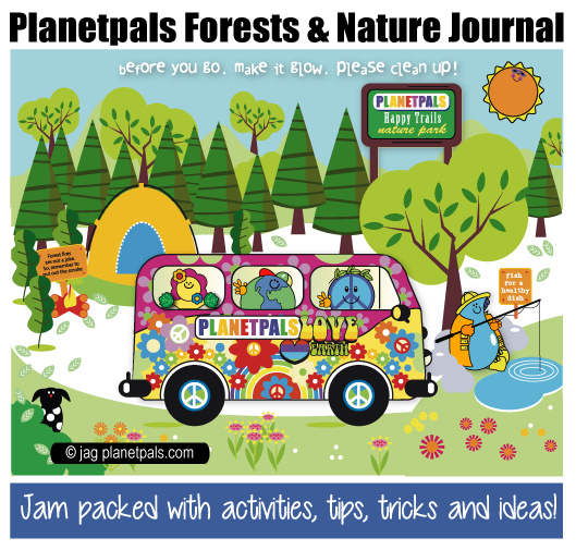 Planetpals Forest and Nature Journal Eco Friendly Crafts Ideas Tips Activities for Kids Family