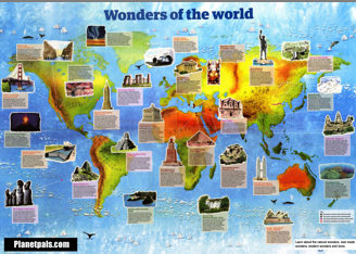 wonders of the world free chart