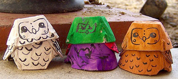 recycled egg carton craft