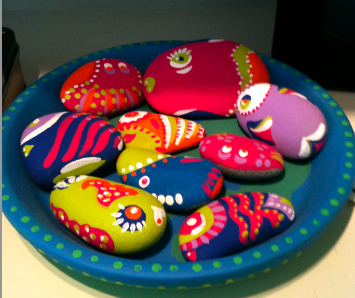 beach rocks natural recycle craft