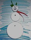 bottle cap snowman