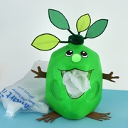 earthday recycle monster bin