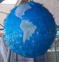 make an earth pinata