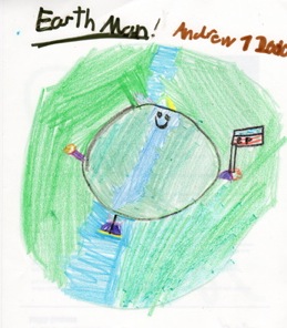 earthday earthman drawing activity