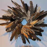 feather wreath autumn