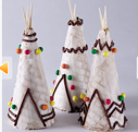 food art indian teepee