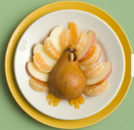 food art thanksgiving turkey fruit