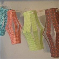 recycled paper ;anterns