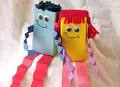 juice box dolls recycle craft