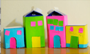 milk carton box buildings houses