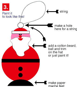 paper mache santa
