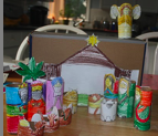 shoebox natvity recycle craft