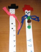 snow measuring stick